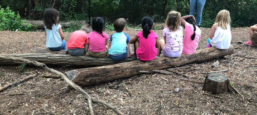 discovery center kids enjoying the outdoors